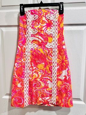 Lilly Pulitzer Tansy Strapless Mini Dress, Size 6